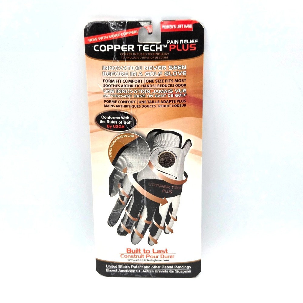 Copper Tech + Ladies Golf‎ Glove Women's Copper Compression LeftHand